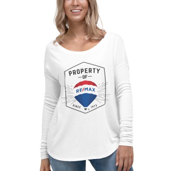 RE/MAX Women's Flowy Long Sleeve Shirt | Bella + Canvas 8852 - Image 2