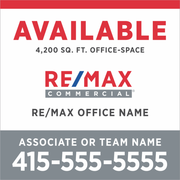48Wx48H Yard Sign Commercial - Image 2