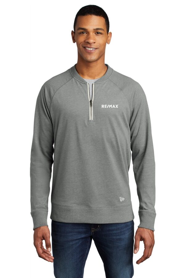 RE/MAX New Era ® Sueded Cotton Blend 1/4-Zip Pullover - Image 3