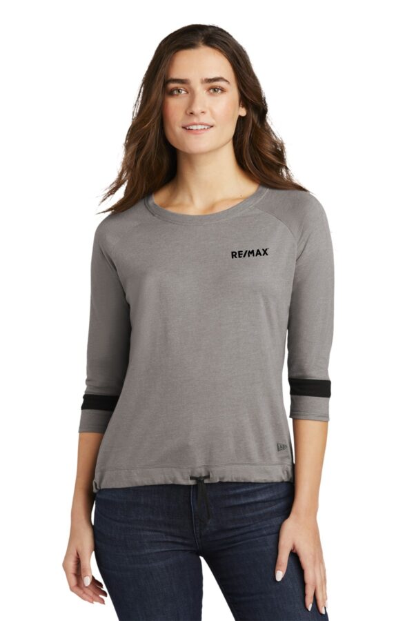 RE/MAX New Era Ladies Tri-Blend 3/4-Sleeve Tee - Image 3