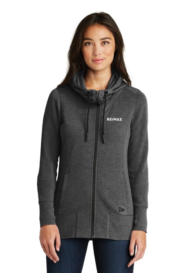 RE/MAX New Era Ladies Tri-Blend Fleece Full-Zip Hoodie - Image 2