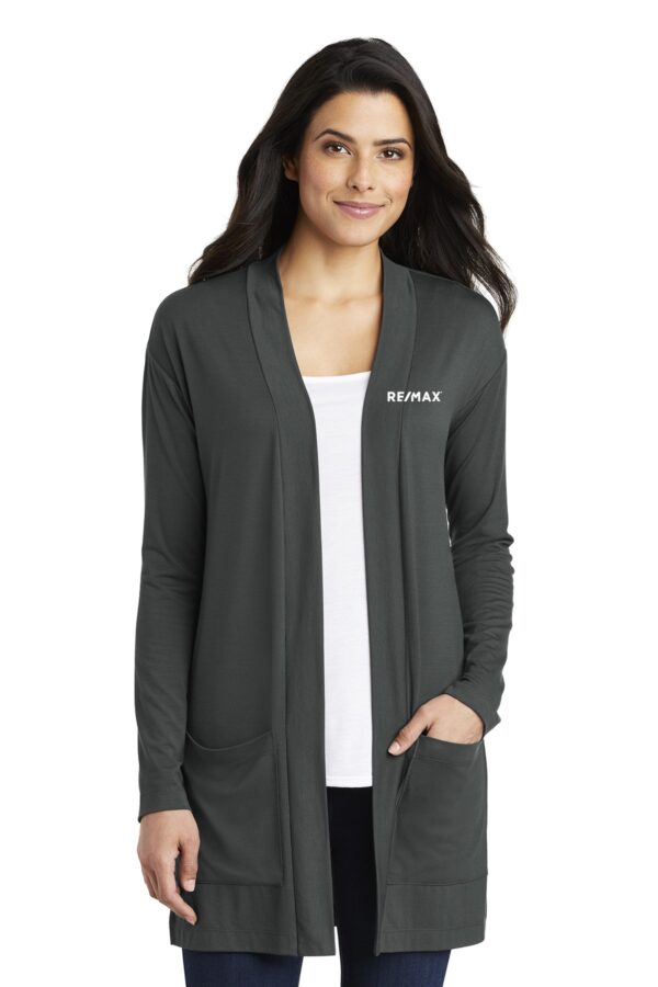 RE/MAX Port Authority Ladies Concept Long Pocket Cardigan - Image 2