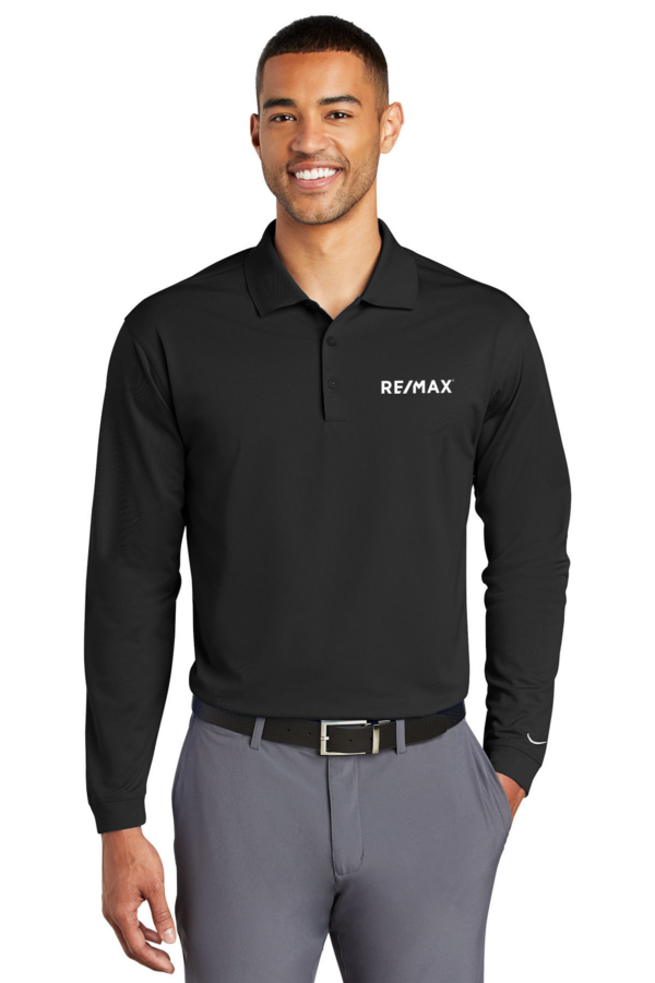Nike Mens Long Sleeve Dri-FIT Stretch Tech Polo - Image 2