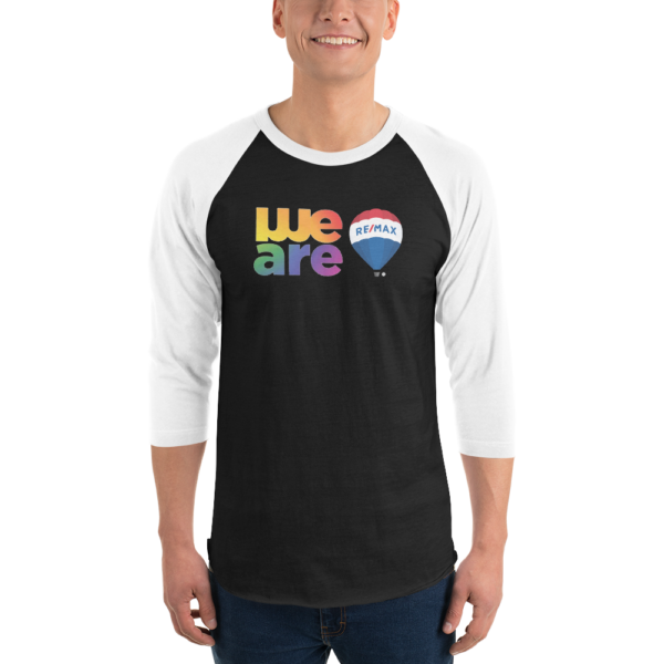 Pride Merch Unisex 3/4 Sleeve Raglan Shirt | Tultex 245 - Image 2