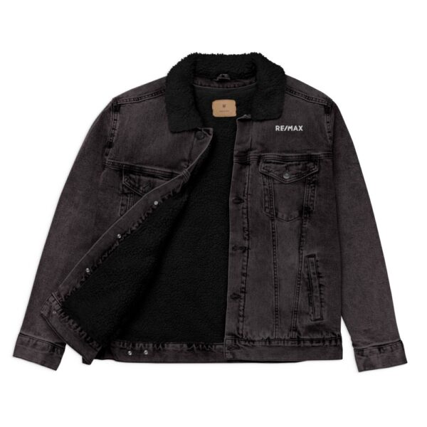 Unisex Sherpa Denim Jacket | Threadfast Apparel 372J - Image 3