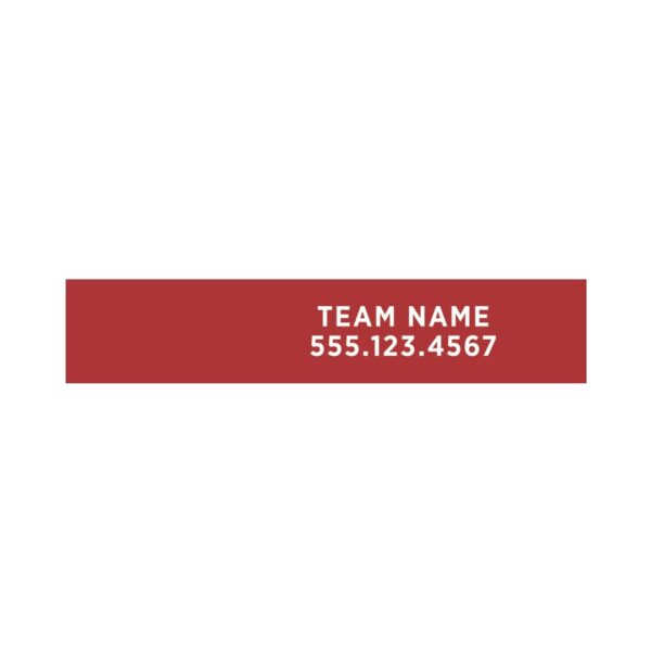 30Wx6H Sign Rider Dark Red - Image 2