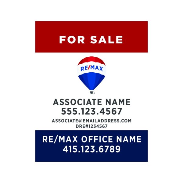 24Wx30H Vertical Property Sign Alternate Office Prominent