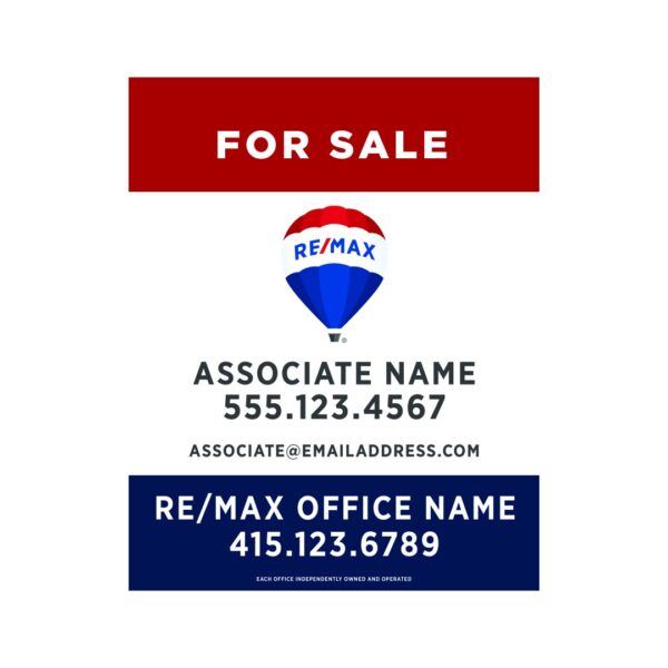 24Wx30H Vertical Property Sign Alternate Office Prominent - Image 2