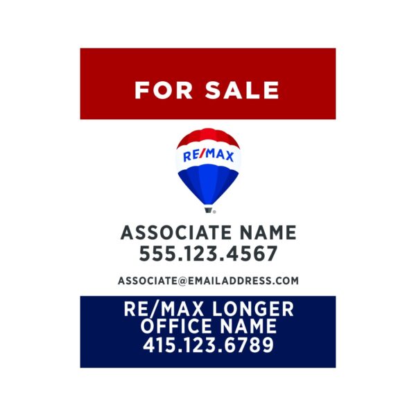 24Wx30H Vertical Property Sign Alternate Office Prominent - Image 3
