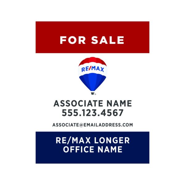 24Wx30H Vertical Property Sign Alternate Office Prominent - Image 4
