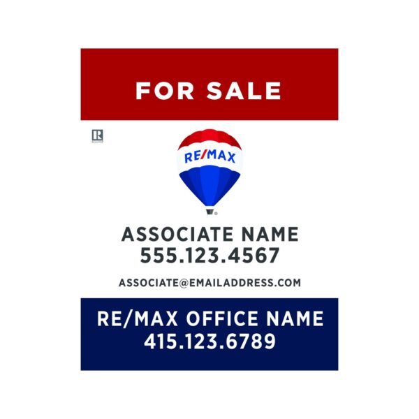 24Wx30H Vertical Property Sign Alternate Office Prominent - Image 5