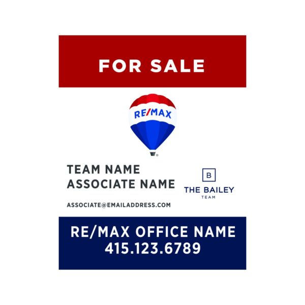 24Wx30H Vertical Property Sign Alternate Office Prominent - Image 7