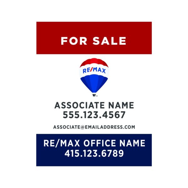24Wx30H Vertical Property Sign Alternate Office Prominent - Image 8