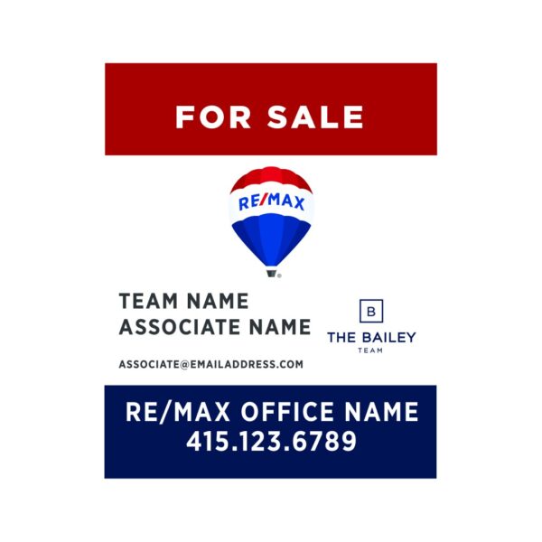 24Wx30H Vertical Property Sign Alternate Office Prominent - Image 10