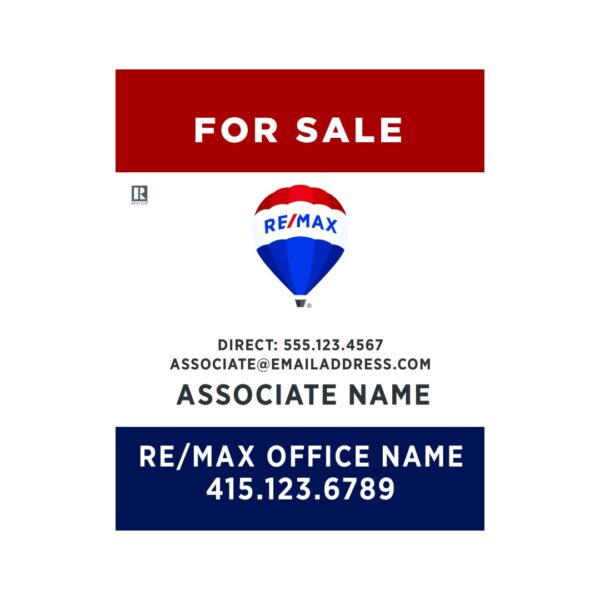 24Wx30H Vertical Property Sign Alternate Office Prominent - Image 11