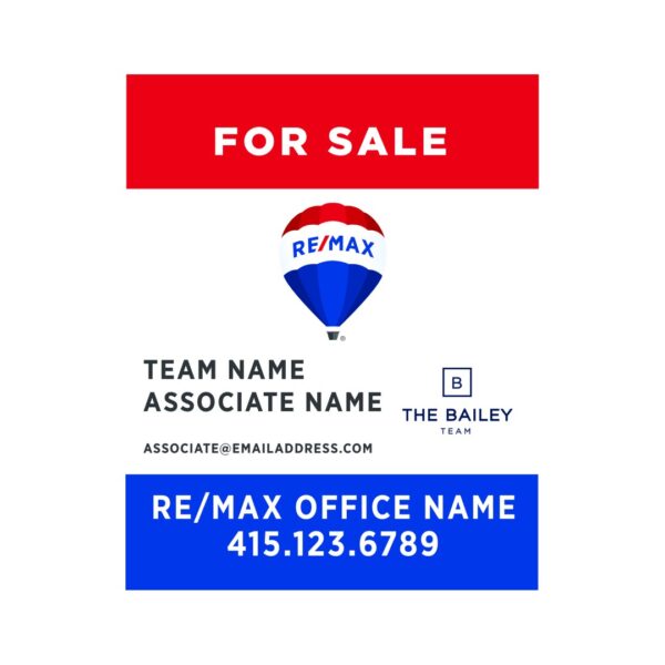24Wx30H Vertical Property Sign Office Prominent - Image 2