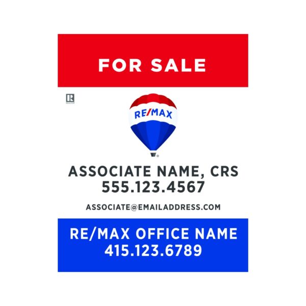 24Wx30H Vertical Property Sign Office Prominent - Image 9