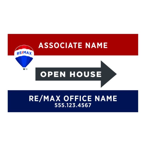 24x18 Horizontal Directional Open & For Sale House Signs - Image 6