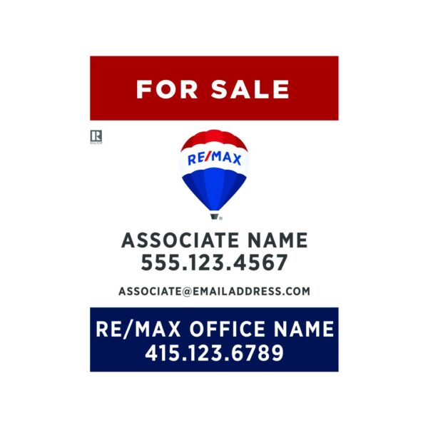 24Wx30H Vertical Property Office Sign Prominent