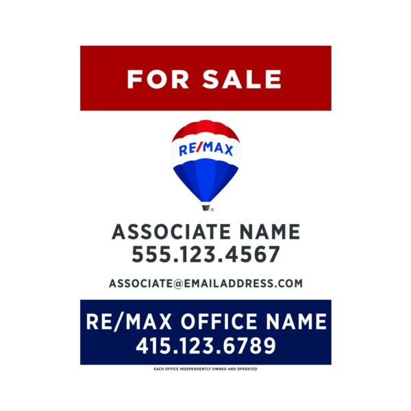 24Wx30H Vertical Property Office Sign Prominent - Image 4