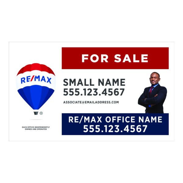 30Wx18H Horizontal Property Office sign with Team and Agent Photo - Image 4