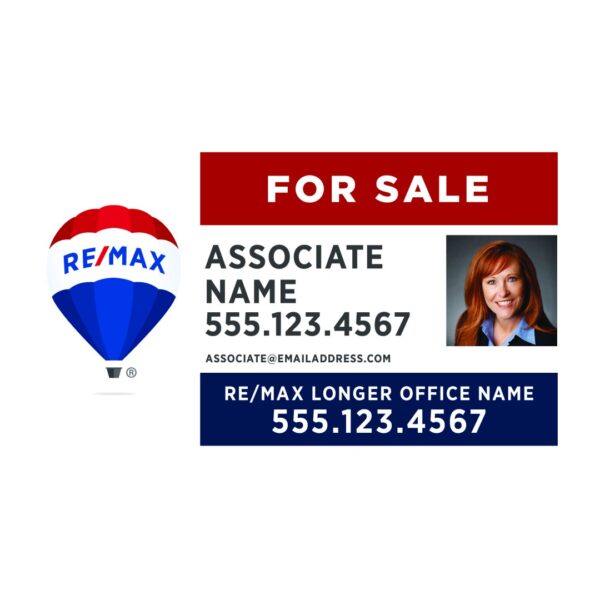 30Wx18H Horizontal Property Office sign with Team and Agent Photo - Image 6