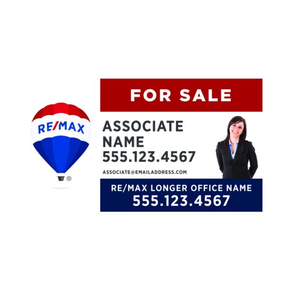 30Wx18H Horizontal Property Office sign with Team and Agent Photo - Image 10
