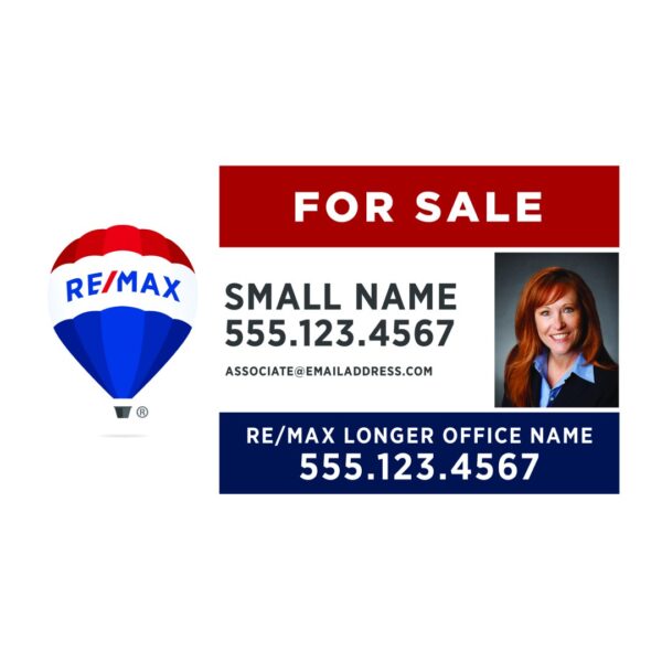 30Wx18H Horizontal Property Office sign with Team and Agent Photo - Image 11