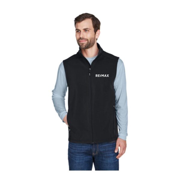 Core365 Men's Cruise Two-Layer Fleece Bonded Soft Shell Vest