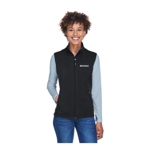 Core365 Ladies' Cruise Two-Layer Fleece Bonded Soft Shell Vest