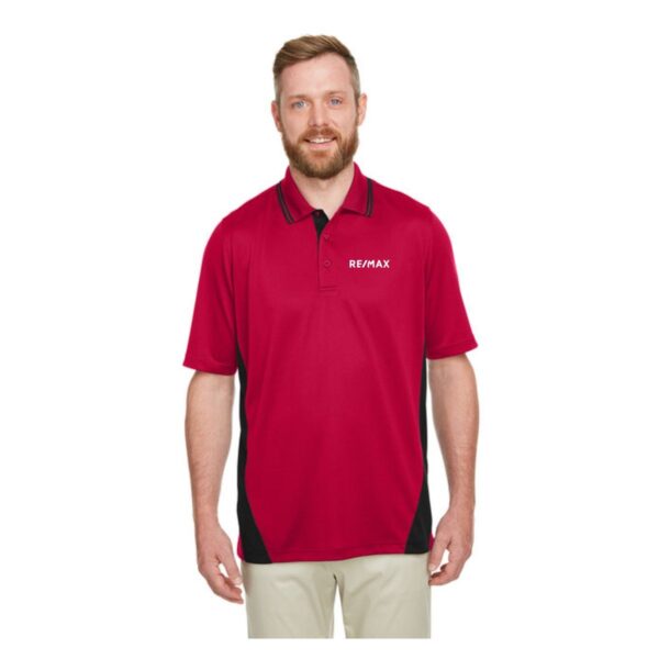 Harriton Men's Flash Snag Protection Plus IL Colorblock Polo - Image 2
