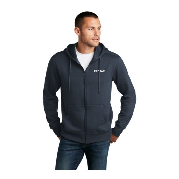 District Perfect Weight Fleece Full-Zip Hoodie - Image 3