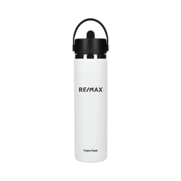 Hydro Flask® Wide Mouth 24oz Bottle with Flex Straw Cap - Image 3