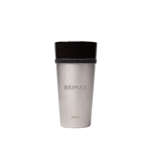 Perka Linden 14 oz. Double Wall Ceramic Tumbler w/ Stainless Steel Outer - Image 2