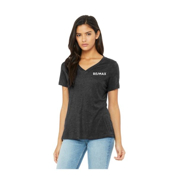 BELLA+CANVAS® Women’s Relaxed Triblend V-Neck Tee - Image 2