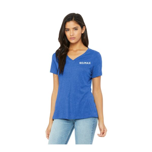 BELLA+CANVAS® Women’s Relaxed Triblend V-Neck Tee - Image 3
