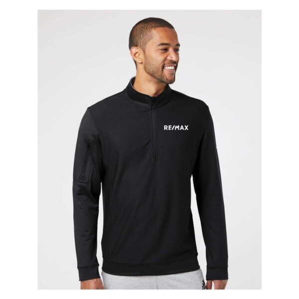 Adidas Performance Textured Quarter-Zip Pullover