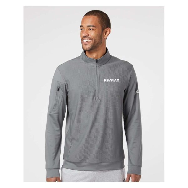 Adidas Performance Textured Quarter-Zip Pullover - Image 2