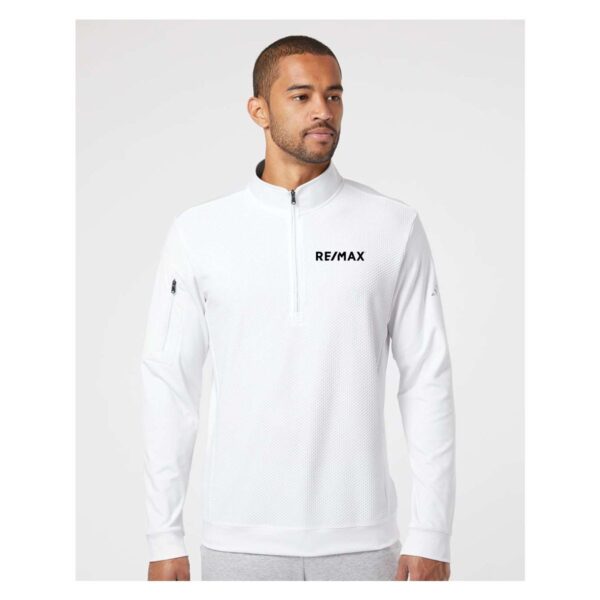 Adidas Performance Textured Quarter-Zip Pullover - Image 3