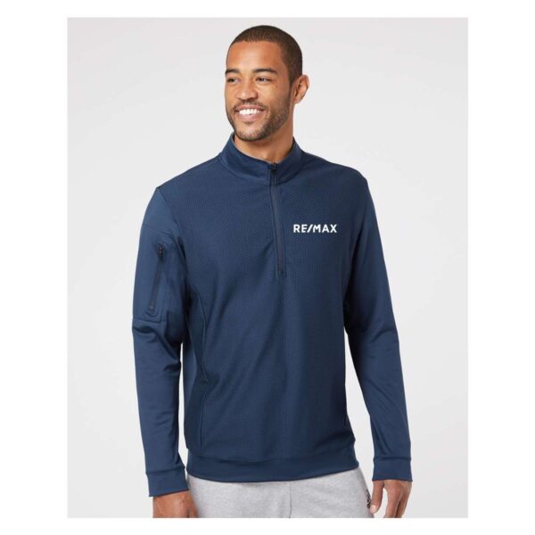 Adidas Performance Textured Quarter-Zip Pullover - Image 4