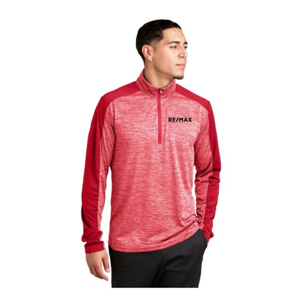 Sport-Tek® PosiCharge® Electric Heather Colorblock 1/4-Zip Pullover
