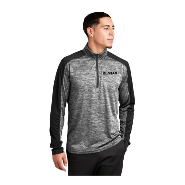 Sport-Tek® PosiCharge® Electric Heather Colorblock 1/4-Zip Pullover - Image 2