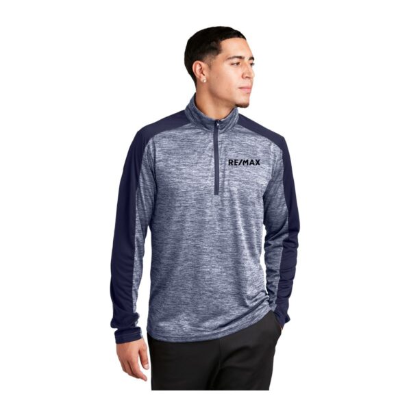 Sport-Tek® PosiCharge® Electric Heather Colorblock 1/4-Zip Pullover - Image 4