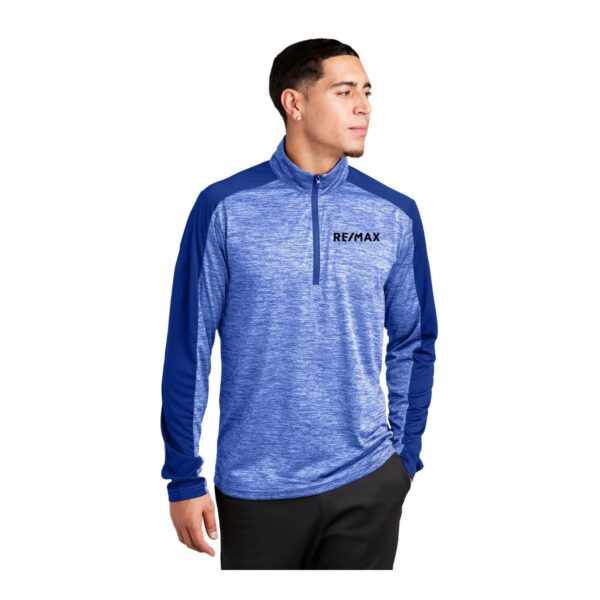 Sport-Tek® PosiCharge® Electric Heather Colorblock 1/4-Zip Pullover - Image 5