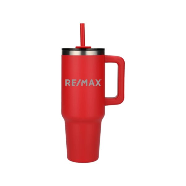 Pinnacle 40 oz Vacuum Insulated Eco-Friendly Travel Tumbler With Straw