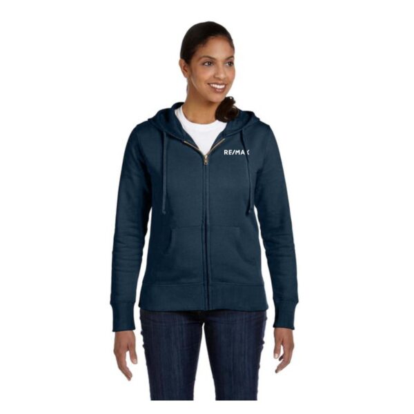 econscious Ladies' Heritage Full-Zip Hooded Sweatshirt - Image 2