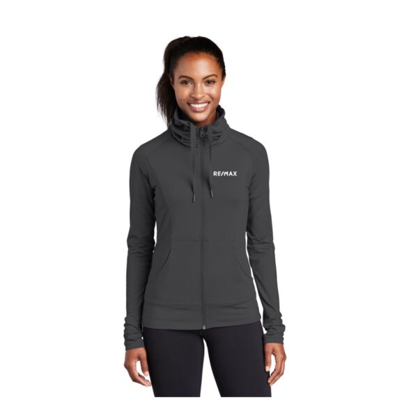Sport-Tek® Ladies Sport-Wick® Stretch Full-Zip Jacket - Image 3
