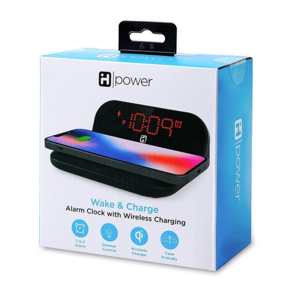 I-HOME ALARM CLOCK WITH QI WIRELESS CHARGER - Image 3